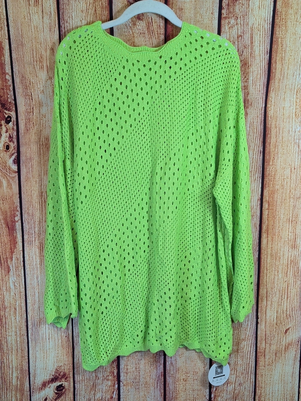 Aovde Ladies Xl Sweater Lime Green Bright NWT